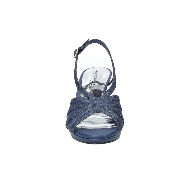 NiB Easy Street Women's Starlight Pump Evening Heels Navy Size 7.5 M $70 RY1318 - Picture 5 of 6